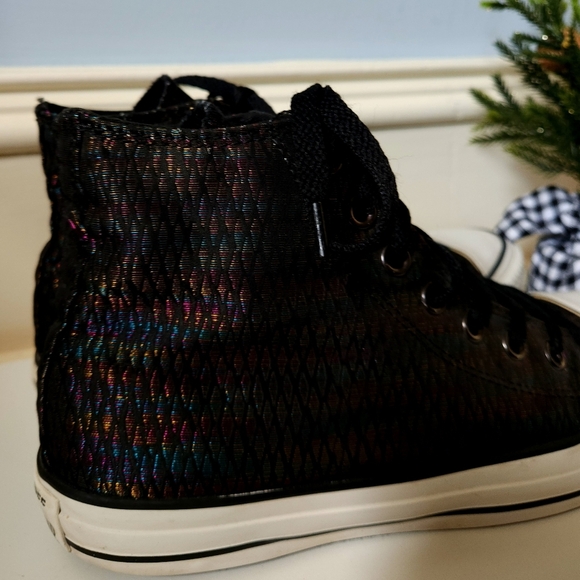 Converse Chuck Taylor Snake Lurex Hi-Top Sz 9 - Picture 5 of 8